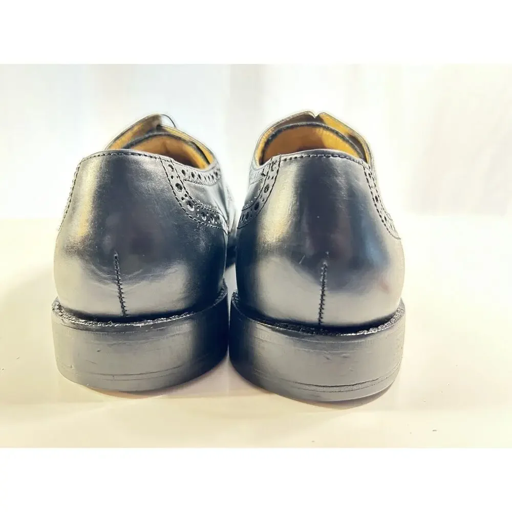 Cole Haan Wingtip Oxford Dress Shoes Leather Sz 11 Black